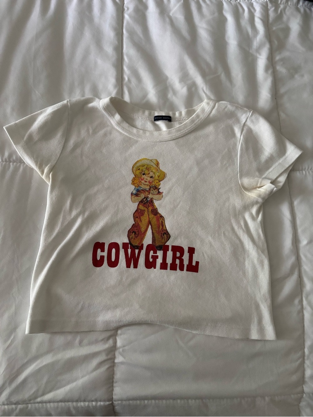 Cowgirl Graphic Tee - White
